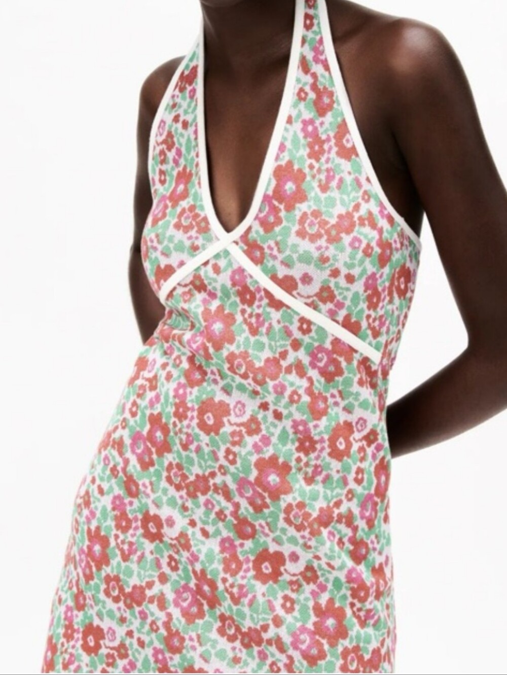 Zara Floral Halter Dress